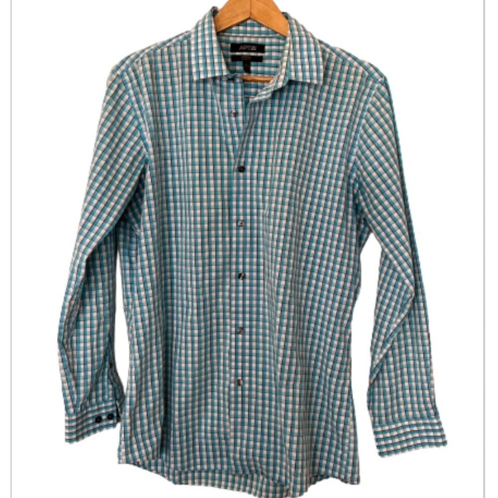 Apt. 9 | Men’s Checkered Stretch Slim-Fit Long Sleeve Button-Down